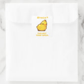 Rubber Ducky Programming Vierkante Sticker (Tas)