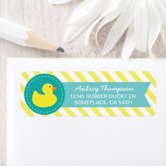 Rubber Ducky Return Address Labels (Insitu)