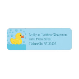 Rubber Ducky Return Address Sticker Labels