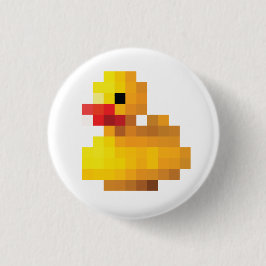 Rubber Ducky Ronde Button 3,2 Cm