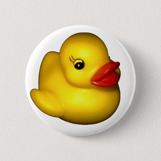 Rubber Ducky Ronde Button 5,7 Cm (Voorkant)