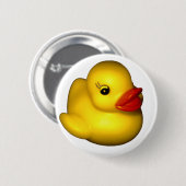 Rubber Ducky Ronde Button 5,7 Cm (Voorkant /achterkant)