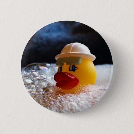 Rubber Ducky Ronde Button 5,7 Cm (Voorkant)
