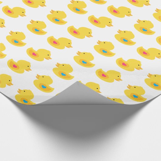 Rubber Ducky Roze of Blue Cadeaupapier (Hoek)