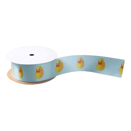 Rubber Ducky Satijnen Lint (Spoel)
