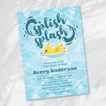 Rubber Ducky Splish Baby shower