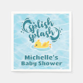 Rubber Ducky Splish Baby shower Servet (Voorkant)