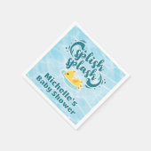 Rubber Ducky Splish Baby shower Servet (Hoek)