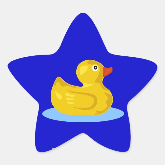 Rubber Ducky Star Sticker (Voorkant)