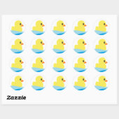 "Rubber Ducky"-Stickers Ronde Sticker (Vel)