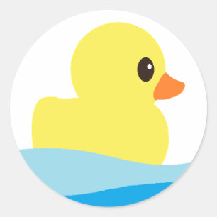 "Rubber Ducky"-Stickers Ronde Sticker