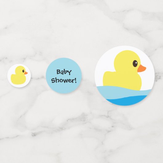 "Rubber Ducky" Tafel Confetti (Achterkanten)