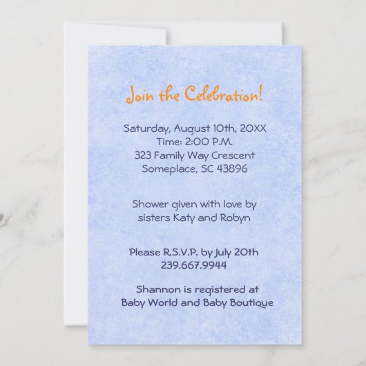 Rubber Ducky Twin Boys Douche Uitnodiging (Achterkant)