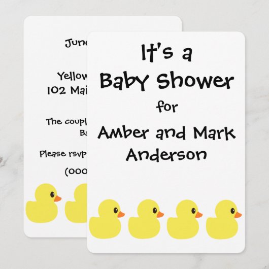 "Rubber Ducky"-uitvindingen Kaart (Voorkant / Achterkant)