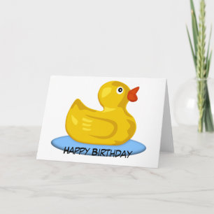 Rubber Ducky Verjaardag Kaart