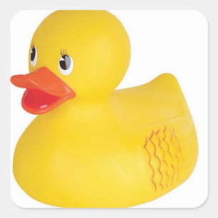 Rubber Ducky Vierkante Sticker