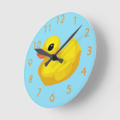 Rubber Ducky Wall Clock Ronde Klok (Hoek)