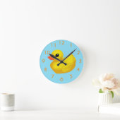 Rubber Ducky Wall Clock Ronde Klok (Huis)