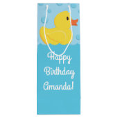 Rubber Ducky Wijn Cadeautas (Achterkant)