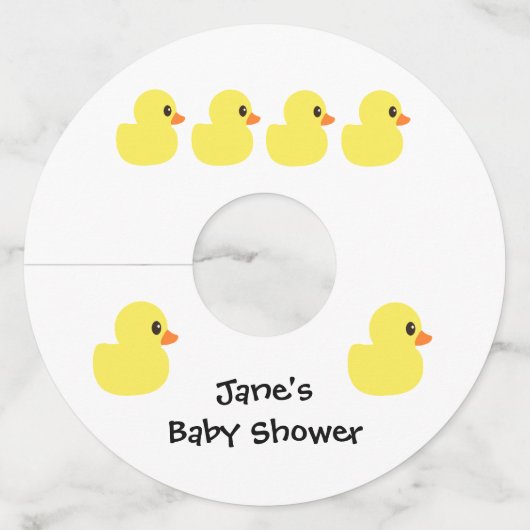 "Rubber Ducky" Wijnglas Labels (Voorkant)
