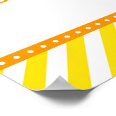 Rubber Ducky Yellow and Blue Baby shower Welcome Poster (Hoek)