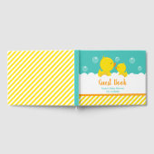 Rubber Ducky Yellow en Green Baby shower Gastenboek (Volledig)