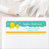 Rubber Ducky Yellow en Green Etiket (Insitu)