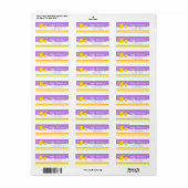 Rubber Ducky Yellow en Paars Etiket (Full Sheet)