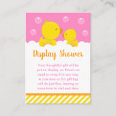 Rubber Ducky Yellow en Roze display Informatiekaartje (Voorkant)