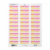 Rubber Ducky Yellow en Roze Etiket (Full Sheet)