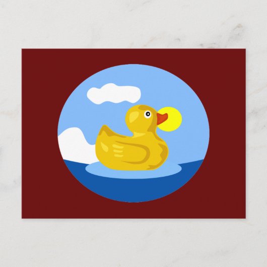Rubber Ducky's avontuur Briefkaart (Voorkant)