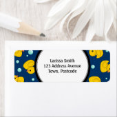 Rubber eend adresetiketten etiket (Insitu)