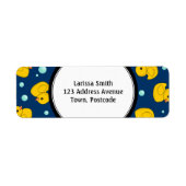 Rubber eend adresetiketten etiket (Voorkant)