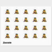 Rubber Eend Advocaat Ronde Sticker (Vel)