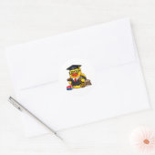 Rubber Eend Advocaat Ronde Sticker (Envelop)