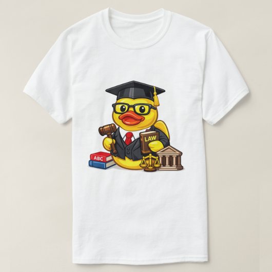 Rubber Eend Advocaat T-shirt (Design voorkant)