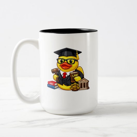 Rubber Eend Advocaat Tweekleurige Koffiemok (Links)