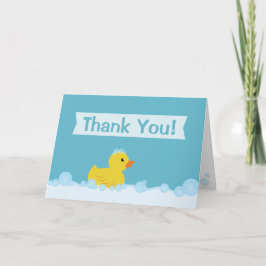 Rubber Eend Baby Shower Bedankt Kaart