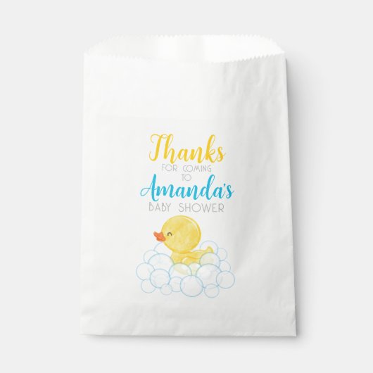 Rubber Eend Baby Shower Favor Zakjes (Voorkant)