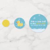 Rubber Eend Baby Shower Geslacht Neutraal Confetti (Voorkanten)