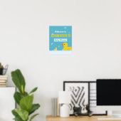 Rubber Eend Baby Shower Welkom Bord Poster (Thuiskantoor)