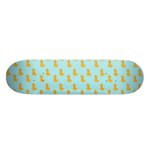 Rubber eend behang skateboard