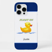 Rubber Eend | Blijf Drijven iPhone Hoesje (Achterkant)