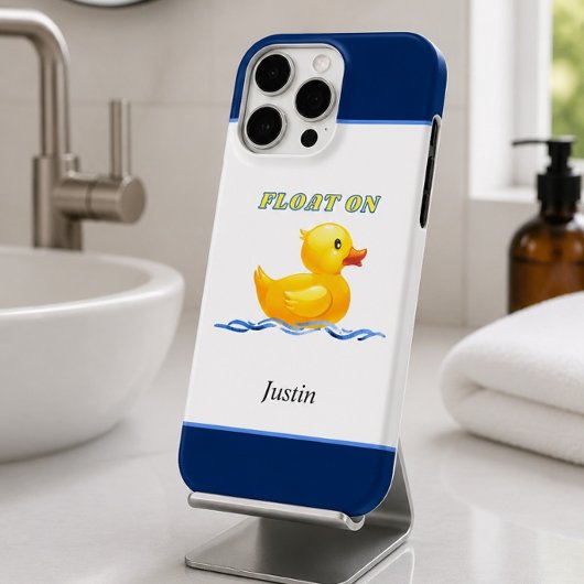 Rubber Eend | Blijf Drijven iPhone Hoesje