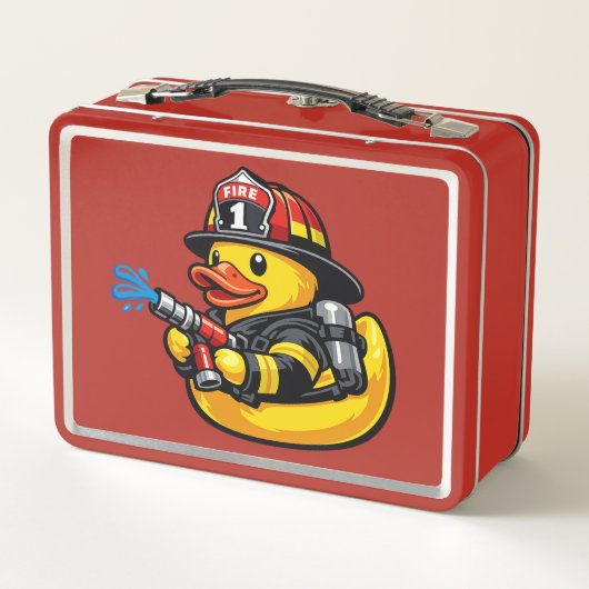 Rubber Eend Brandweerman (Achterkant)