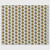 Rubber Eend Brandweerman Cadeaupapier (Vlak)