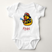 Rubber Eend Brandweerman Romper (Voorkant)