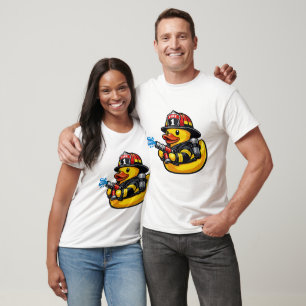 Rubber Eend Brandweerman T-shirt