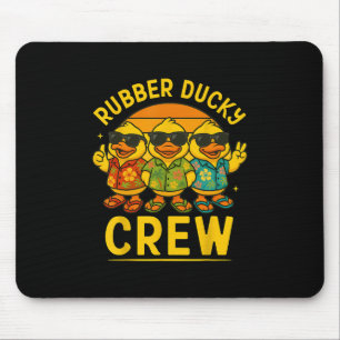 Rubber Eend Cruiseschip Familie Hawaiaans Eiland T Muismat