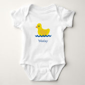 Rubber Eend Custom Baby Bodysuit (Voorkant)